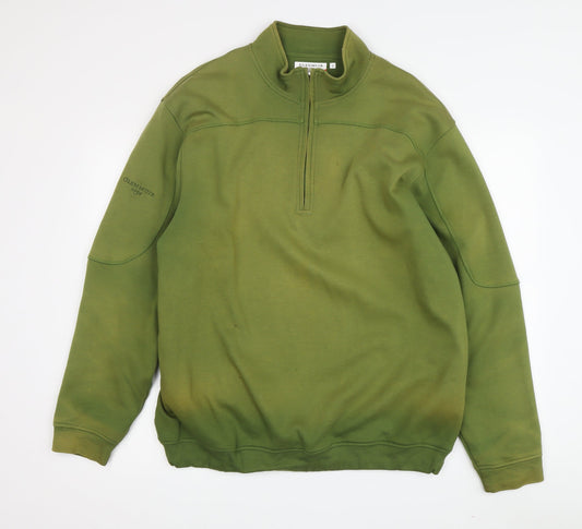 Glenmuir Men's Green 1/4 Zip Sweatshirt L