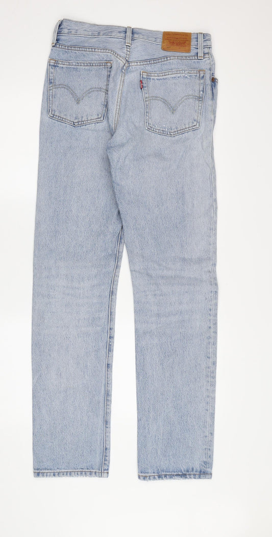 Levi's Men's Blue Straight Jeans Size 26 Button Closure