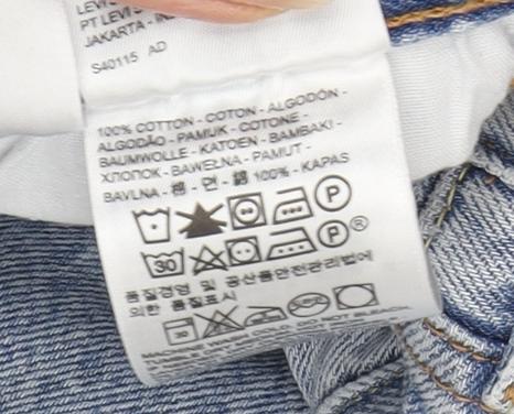 Levi's Men's Blue Straight Jeans Size 26 Button Closure