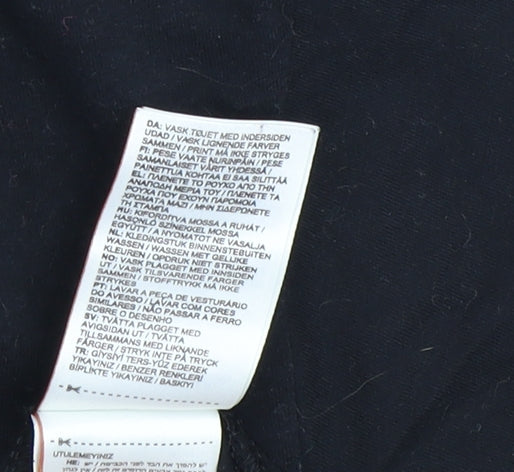 Superdry Unisex Black Crew Neck T-Shirt UK 10