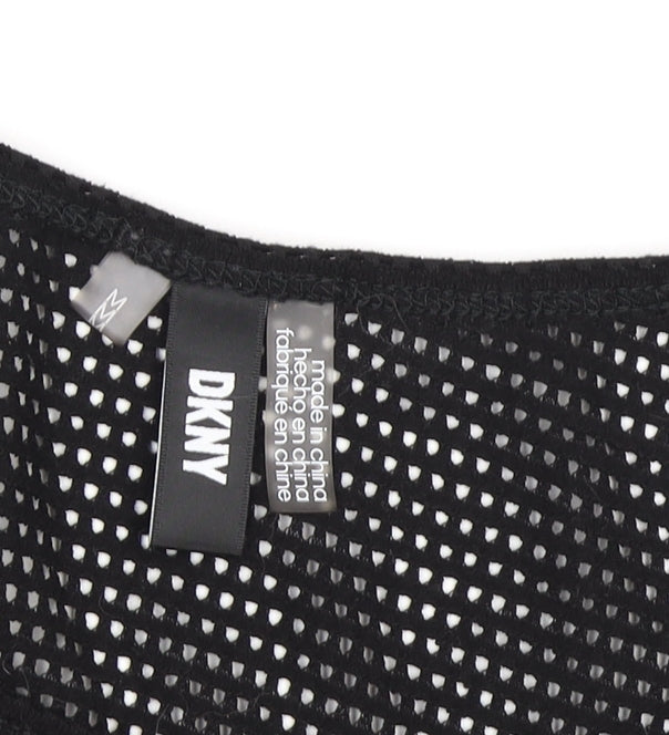 DKNY Women's Black Mesh Tank Dress M