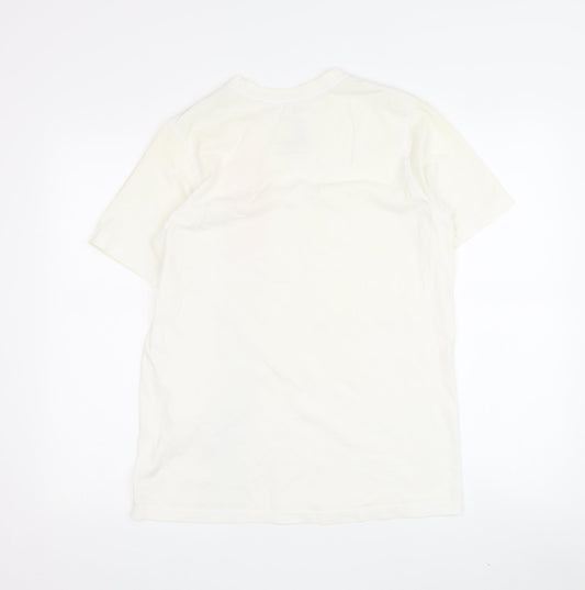 Nike Men's White Graphic Print T-Shirt XL