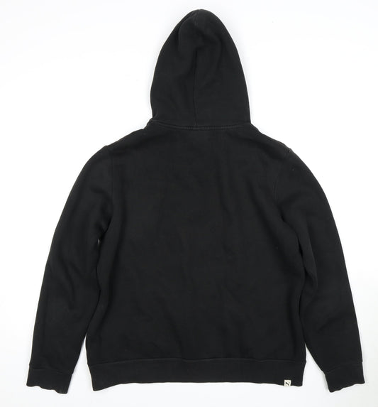 Unisex Adults UK XL Regular PUMA Black Pullover Hoodie