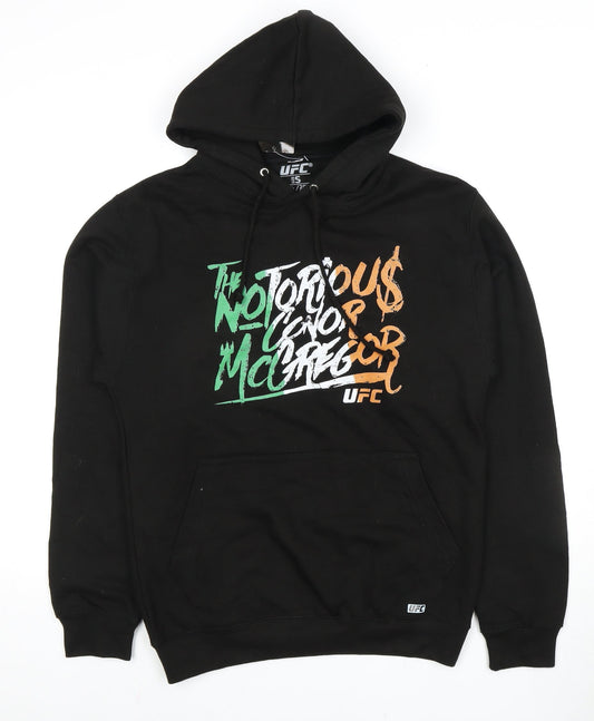 UFC Men's Black Small Pullover Hoodie