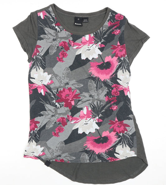 Womens UK Size S Bench Multicoloured Cotton Blend T-Shirt