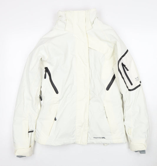 Trespass Women's Ski Jacket White S Waterproof