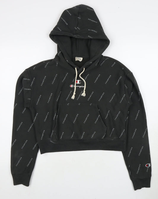 Champion Women's Black Pullover Hoodie S Lightweight