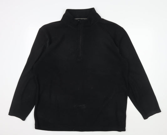 Peter Storm Men's XL Black 1/2 Zip Fleece Pullover