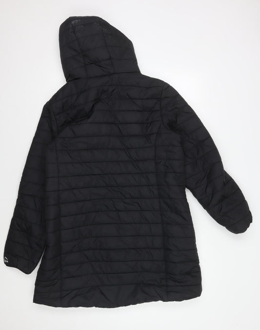 Peter Storm Men's Black Puffer Jacket 16 Plus Hooded