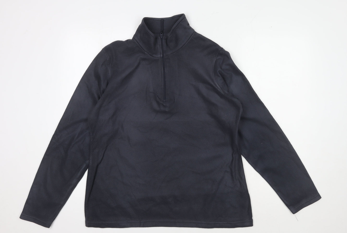 Mountain Warehouse Men's Black Pullover Fleece Sweatshirt M