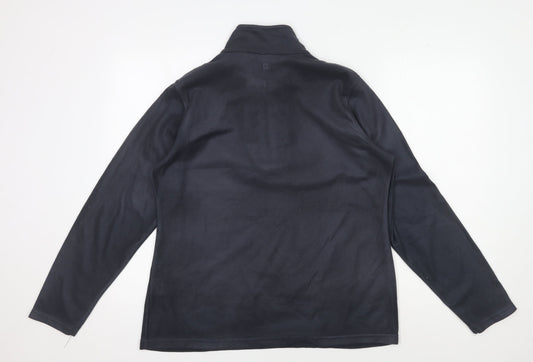 Mountain Warehouse Men's Black Pullover Fleece Sweatshirt M