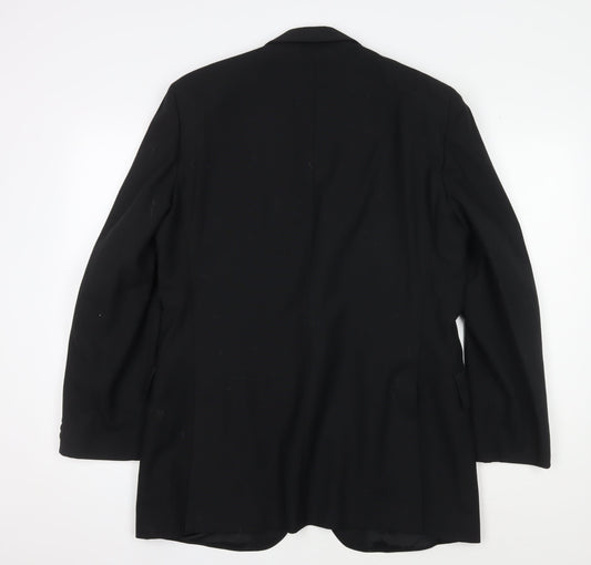 Moss Bros Men's Black Tuxedo Blazer, Size 42, Shawl Lapel