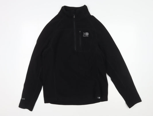Karrimor Men's Black XS Fleece 1/4 Zip Sweatshirt Outdoor