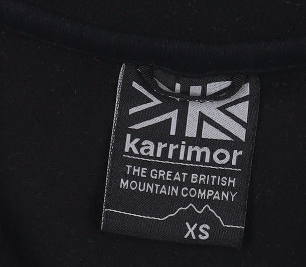 Karrimor Men's Black XS Fleece 1/4 Zip Sweatshirt Outdoor