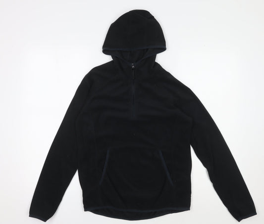 Mountain Warehouse Black Fleece Hoodie, Unisex S