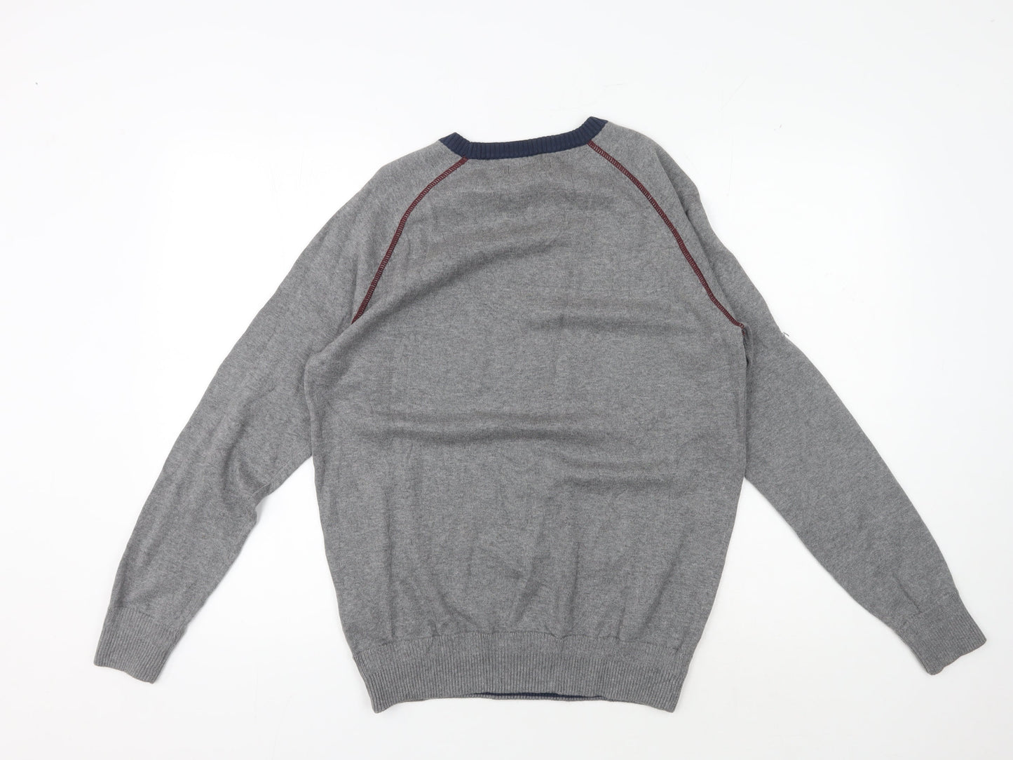 Jack & Jones Men’s Grey Crew Neck Pullover Jumper M