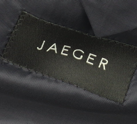 Jaeger Men's Black Pinstripe Blazer, 40R, Formal Business