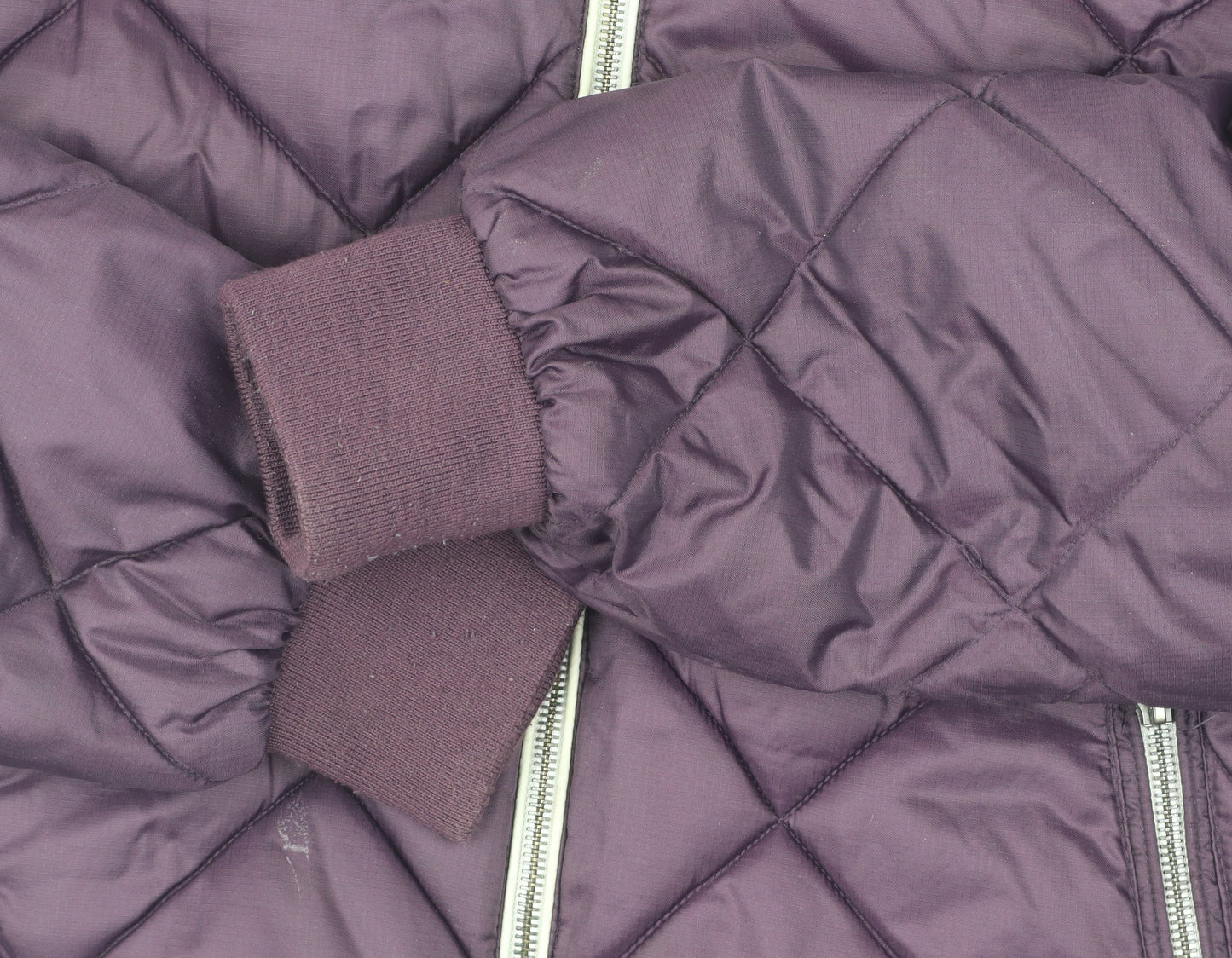 Diesel Purple Quilted Jacket L Unisex Casual Zip Warm