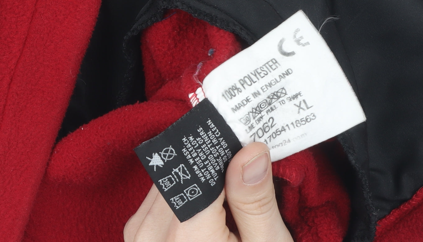 TOG 24 Men's Red Fleece Jacket XL Winter Casual