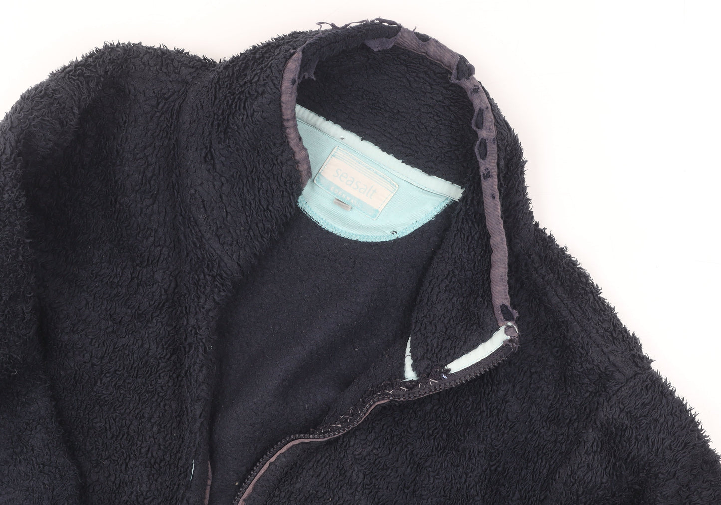 Seasalt Women’s Black Fleece Jacket Size 20