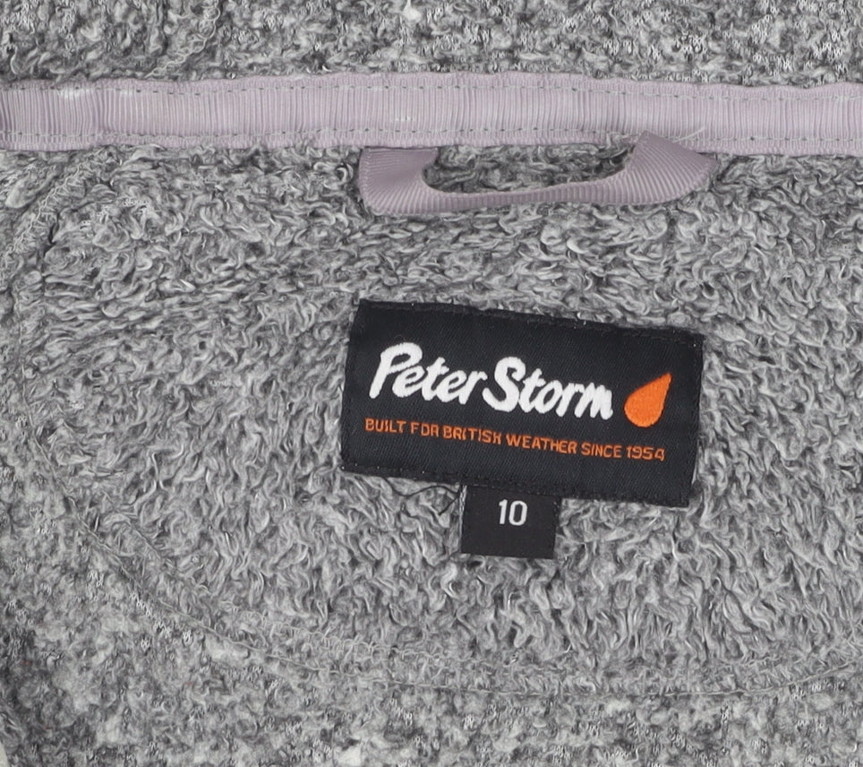 Peter Storm Grey Women's Hooded Jacket Size 10