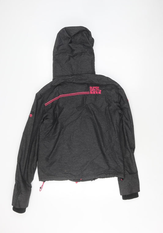 Superdry Women's Black Windbreaker Jacket Size 10