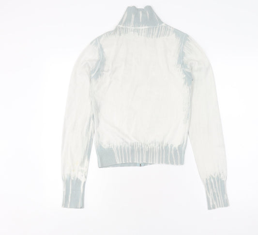 Firetrap Women's White Full Zip Jumper M