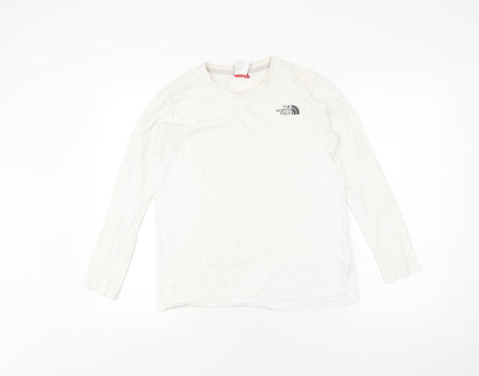 The North Face Women's White Long Sleeve T-Shirt - Size S