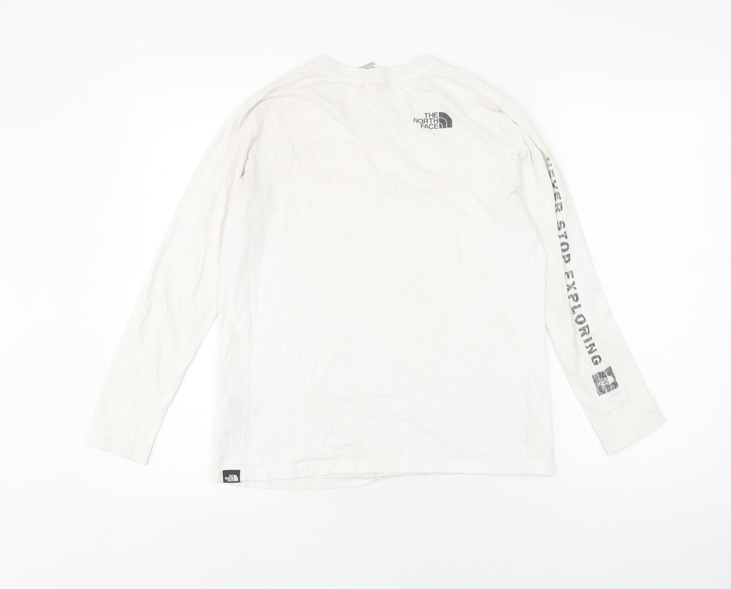 The North Face Women's White Long Sleeve T-Shirt - Size S