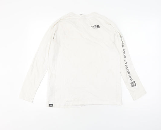 The North Face Women's White Long Sleeve T-Shirt - Size S