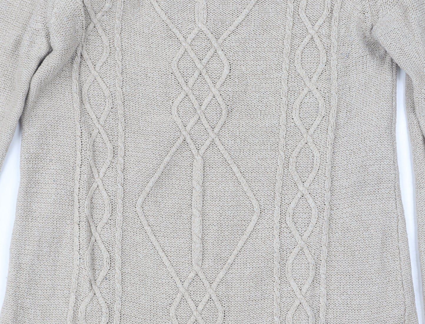 Fat Face Women's Beige Tunic Jumper, Size 8