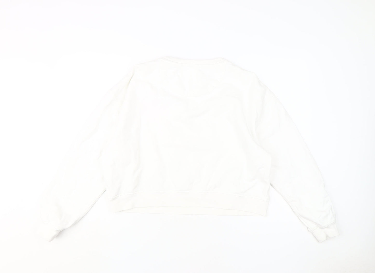 Jack Wills Women's White Crew Neck Sweatshirt Size 12