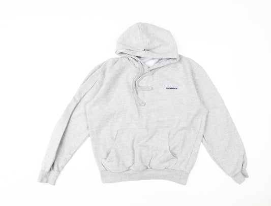 Mens UK M Regular Donnay Grey Pullover Hoodie