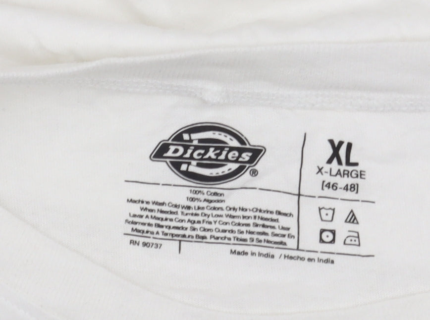 Dickies White Men's XL Short Sleeve T-Shirt