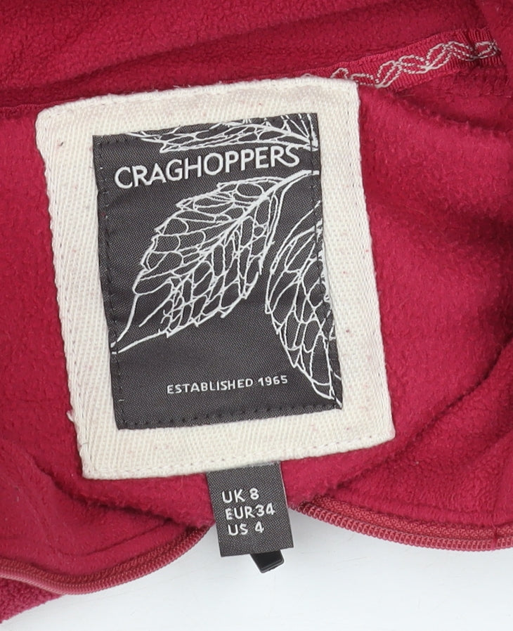 Craghoppers Women's Red Fleece Henley Size 8
