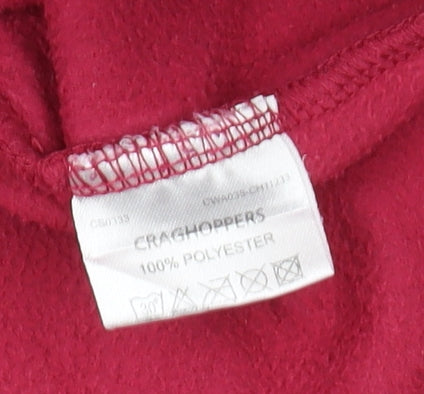 Craghoppers Women's Red Fleece Henley Size 8