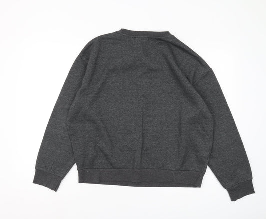 Disney Women’s Grey Stitch Sweatshirt M Pullover