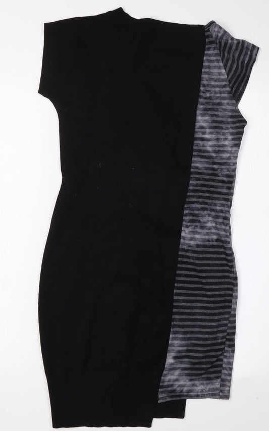 Karen Millen Women's Black Asymmetric Dress Size 10