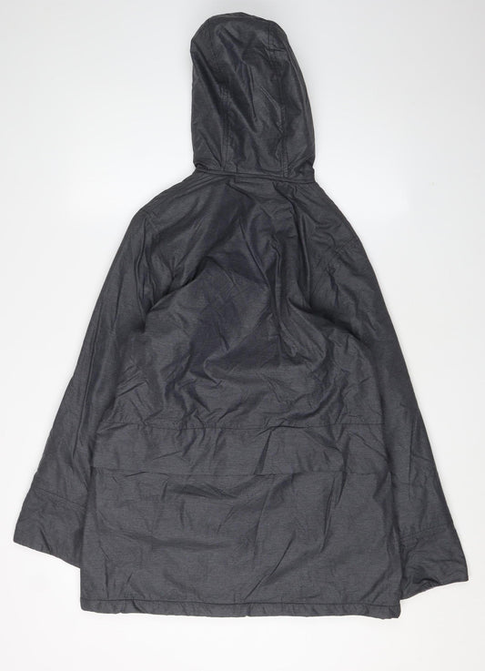 Nike Women's Black Hooded Parka Jacket XS Waterproof