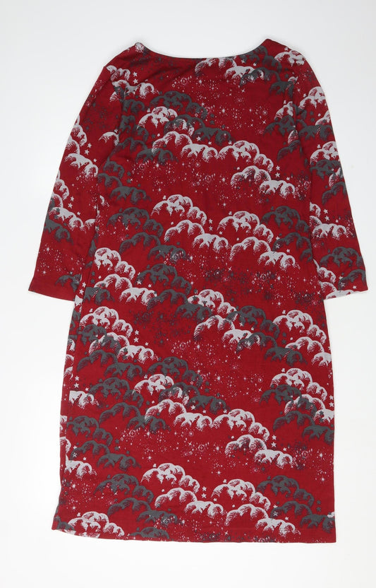White Stuff Women’s Red Sheath Dress, Size 12
