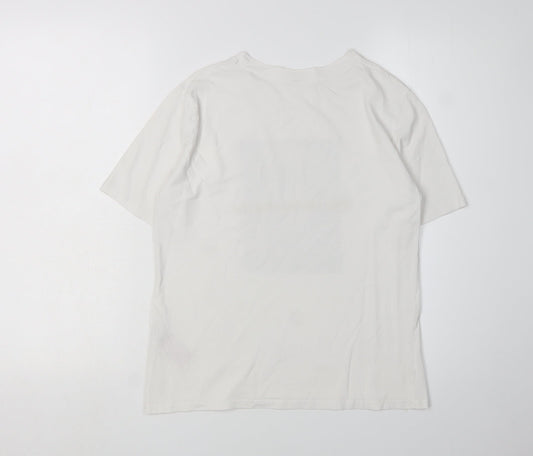 Womens UK Size S Jacqueline de Yong White 100% Cotton T-Shirt