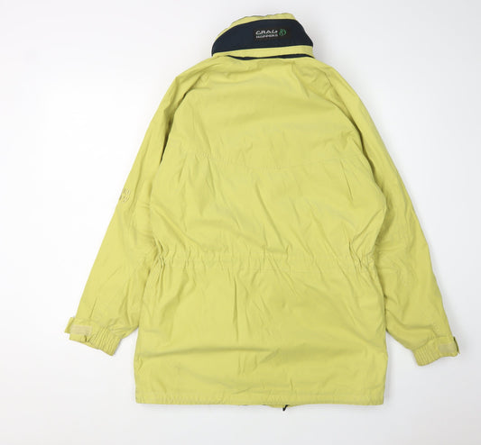 Craghoppers Women's Yellow Hooded Rain Jacket Size 10