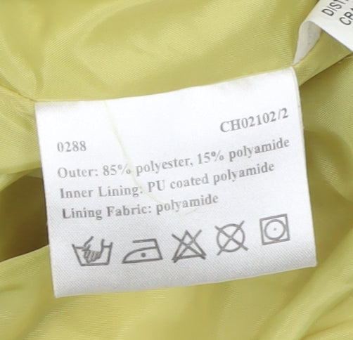 Craghoppers Women's Yellow Hooded Rain Jacket Size 10