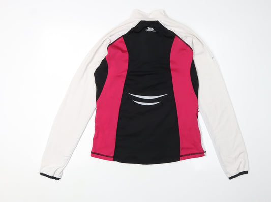 Trespass Women's Black Henley Sweatshirt, Size M