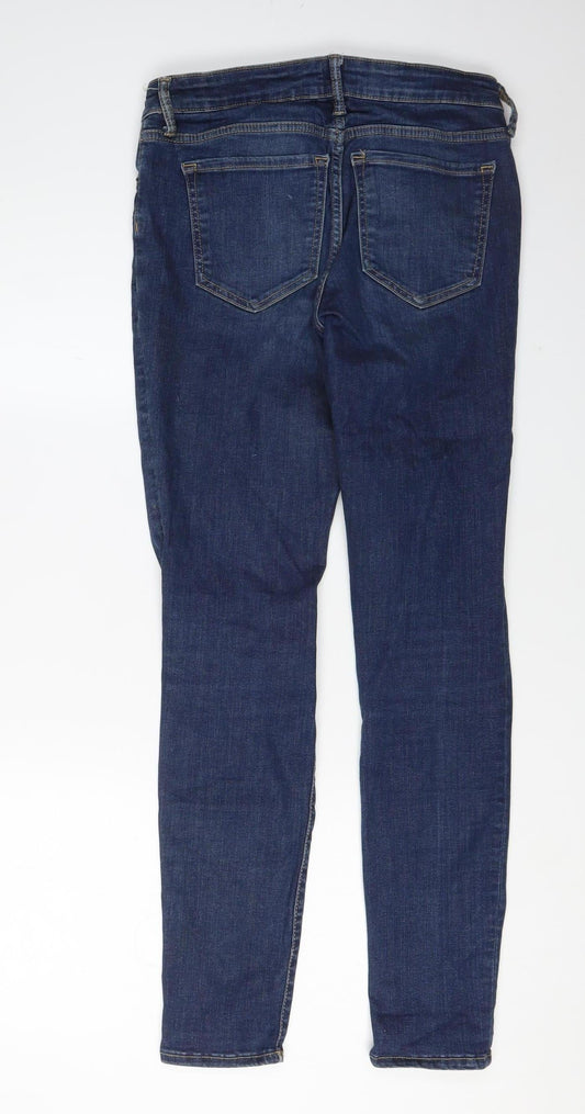 Gap Women's Blue Skinny Jeans Size 27 Distressed