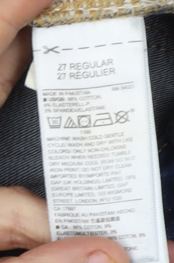 Gap Women's Blue Skinny Jeans Size 27 Distressed