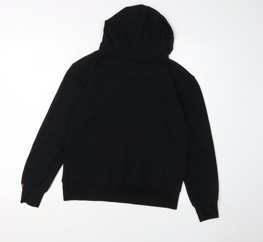 Levi's Boys Black Pullover Hoodie, Size 12, Logo Design