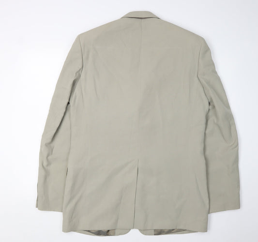 Next Men's Beige Long Blazer Jacket 40L