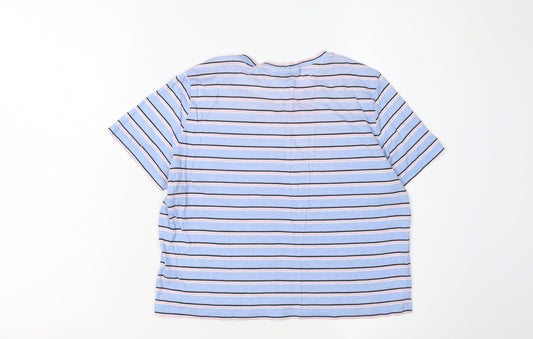 Womens UK Size 12 Monki Multicoloured Cotton Blend T-Shirt