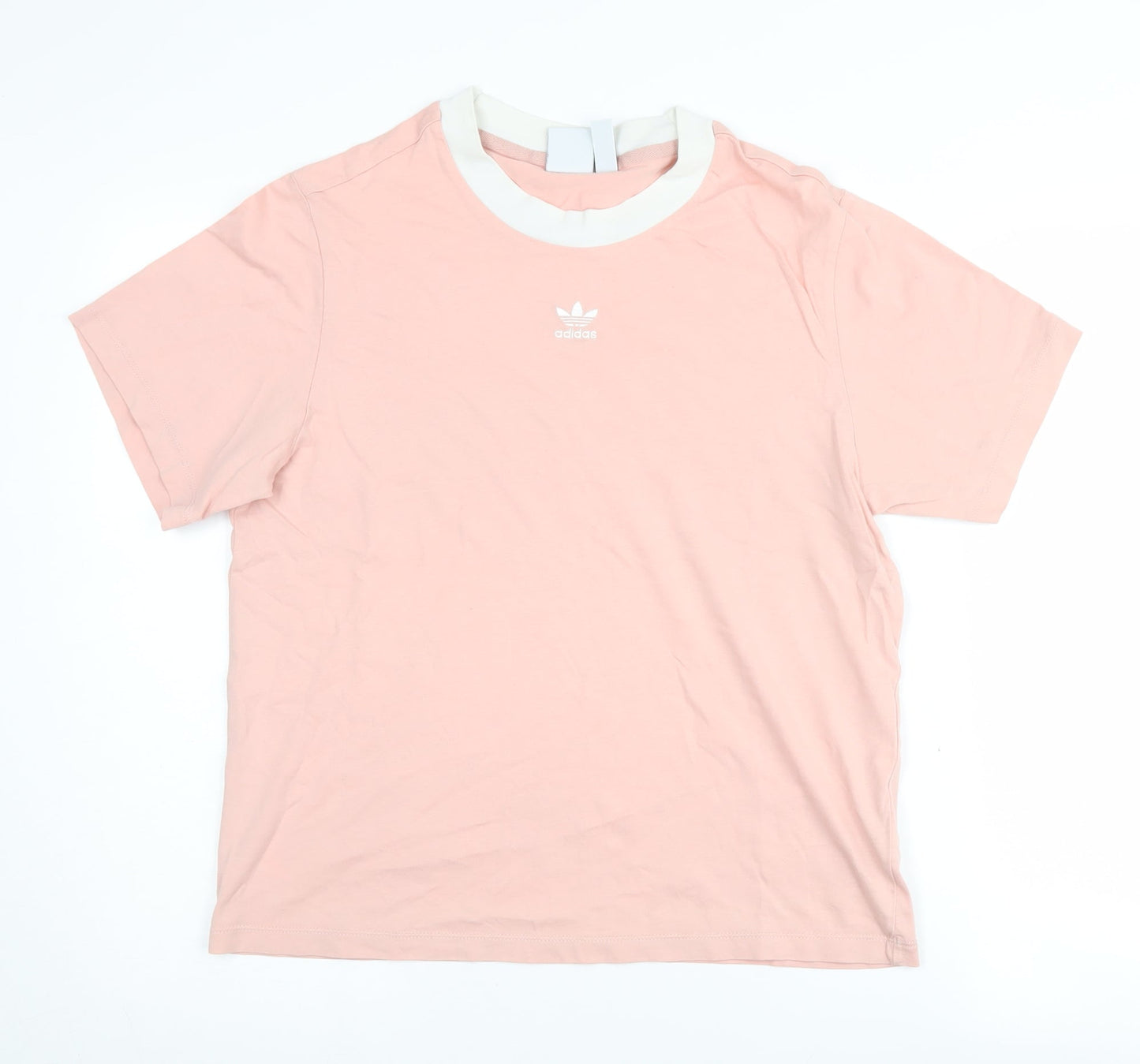 adidas Pink Women's Ringer T-Shirt Size 8